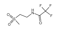 [2-(methylsulfonyl)ethyl]trifluoroacetamide结构式