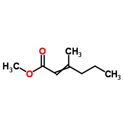 Methyl 3-methyl-2-hexenoate结构式