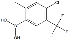 4-Chloro-5-trifluoromethyl-2-methylphenylboronic acid Structure