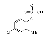(4-Chlorohydroxyphenyl)ammonium hydrogen sulphate结构式