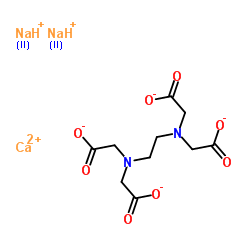 Calcium disodium edetate hydrate structure