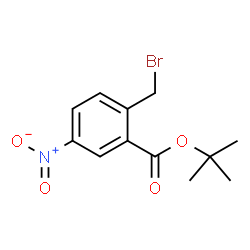 2-(溴甲基)-5-硝基苯甲酸叔丁酯结构式