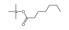 Heptanoic acid trimethylsilyl ester结构式
