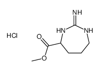 methyl 2-amino-4,5,6,7-tetrahydro-1H-1,3-diazepin-3-ium-7-carboxylate,chloride Structure