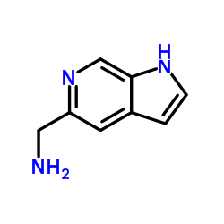 1H-吡咯并[2,3-C]吡啶-5-甲胺结构式