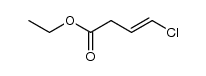 4t-chloro-but-3-enoic acid ethyl ester Structure