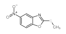 5-硝基-2-硫代甲基苯并噁唑结构式