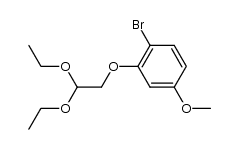2-(2-bromo-5-methoxyphenoxy)acetaldehyde diethyl acetal结构式