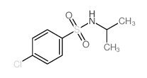 Benzenesulfonamide,4-chloro-N-(1-methylethyl)-结构式