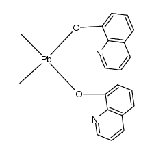 Dimethyl-bis-oxinato-blei(IV) Structure