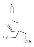 Hexanenitrile,4-ethyl-4-formyl- Structure