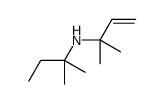 N-叔-戊基-1,1-二甲代烯丙基胺结构式