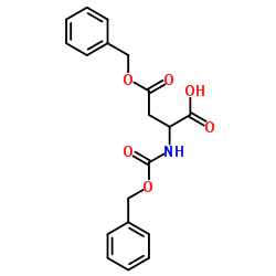 Z-DL-天冬氨酸β-苄基酯结构式