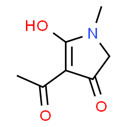 3H-Pyrrol-3-one, 4-acetyl-1,2-dihydro-5-hydroxy-1-methyl- (9CI) Structure