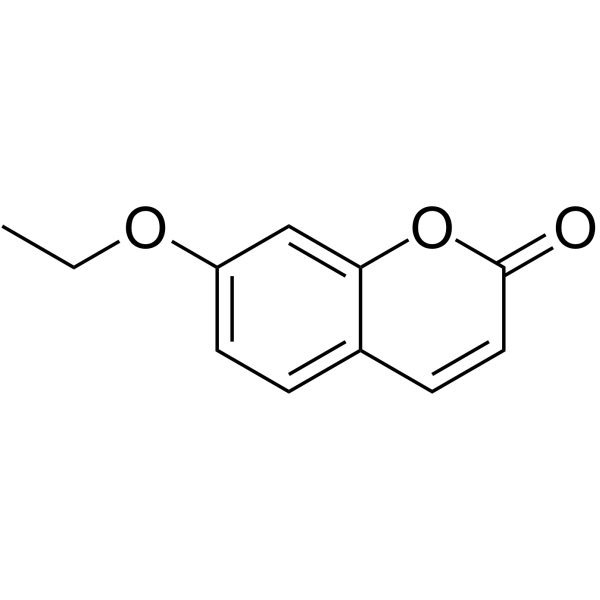 7-乙氧基香豆素结构式
