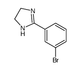 2-(3-溴苯基)-4,5-二氢-1H-咪唑结构式
