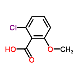 2-氯-6-甲氧基苯甲酸结构式