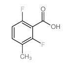 2,6-二氟-3-甲基苯甲酸结构式
