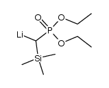 ((diethoxyphosphoryl)(trimethylsilyl)methyl)lithium Structure