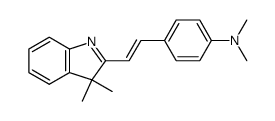4-[2-(3,3-dimethyl-3H-indol-2-yl)-vinyl]-N,N-dimethyl-aniline Structure