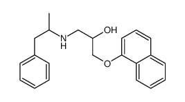 1-naphthalen-1-yloxy-3-(1-phenylpropan-2-ylamino)propan-2-ol Structure