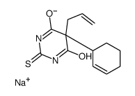 sodium,5-cyclohex-2-en-1-yl-4,6-dioxo-5-prop-2-enyl-1H-pyrimidine-2-thiolate Structure