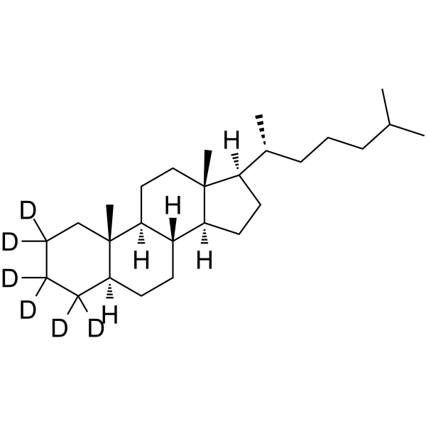 胆甾烷-D6结构式