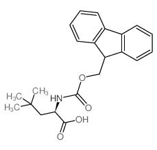 (R)-2-((((9H-fluoren-9-yl)methoxy)carbonyl)amino)-4,4-dimethylpentanoic acid Structure