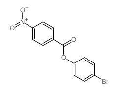 Phenol, 4-bromo-,1-(4-nitrobenzoate) Structure