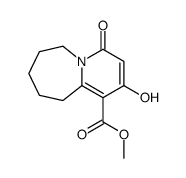 2-羟基-4-氧代-4,6,7,8,9,10-六氢吡啶并[1,2-a]氮杂-1-羧酸甲酯结构式