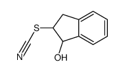 Thiocyanic acid, 2,3-dihydro-1-hydroxy-1H-inden-2-yl ester (9CI) structure