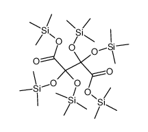 Tetrakis[(trimethylsilyl)oxy]succinic acid bis(trimethylsilyl) ester Structure