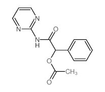 Benzeneacetamide, a-(acetyloxy)-N-2-pyrimidinyl-结构式