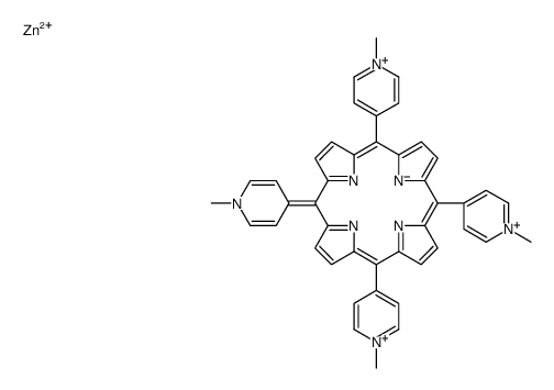 zinc,5,10,15-tris(1-methylpyridin-1-ium-4-yl)-20-(1-methylpyridin-4-ylidene)porphyrin-22-ide Structure