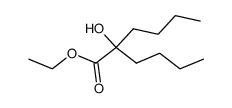 2-butyl-2-hydroxy-hexanoic acid ethyl ester Structure