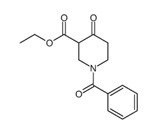 ethyl 1-benzoyl-4-oxo-3-piperidinecarboxylate结构式