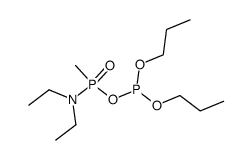 N,N-diethyl-P-methyl-phosphonamidic O,O'-dipropyl-phosphorous anhydride Structure