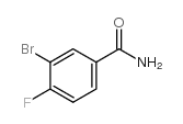 3-溴-4-氟苯甲酰胺结构式