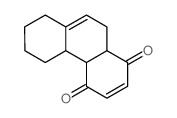 4a,4b,5,6,7,8,10,10a-octahydrophenanthrene-1,4-dione Structure