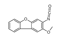 3-异氰酸-2-甲氧基二苯并呋喃结构式
