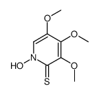 1-hydroxy-3,4,5-trimethoxypyridine-2-thione Structure