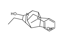 Ajmalan-17(S),21alpha-diol结构式