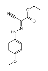 ethyl 2-cyano-2-[(4-methoxyphenyl)hydrazinylidene]acetate结构式