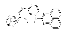 N-anilino-1-[2-(N-anilino-N-phenylimino-carbamimidoyl)sulfanylethylsulfanyl]-N-phenylimino-methanimidamide结构式