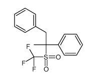 [2-phenyl-2-(trifluoromethylsulfonyl)propyl]benzene Structure