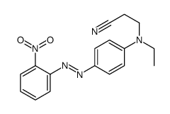 3-[N-ethyl-4-[(2-nitrophenyl)diazenyl]anilino]propanenitrile结构式
