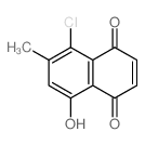1,4-Naphthalenedione,5-chloro-8-hydroxy-6-methyl- Structure