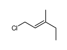 1-chloro-3-methylpent-2-ene Structure