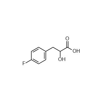 3-(4-氟苯基)-2-羟基丙酸结构式
