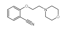 2-(2-吗啉-4-基乙氧基)苯甲腈结构式